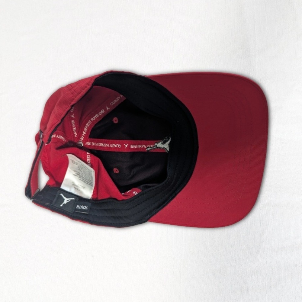 Nike Jordan Jumpman Youth Red Baseball Cap Hat Adjustable Strapback - Picture 4 of 4